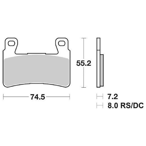 Front ferodo brake - front,