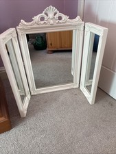 White dressing table mirror - white,