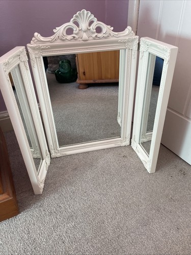 White dressing table - white, mirror