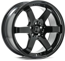 Alloy Wheels 18" 1AV ZX6 Black Gloss For Saab 9-3 [Mk2] 03-14