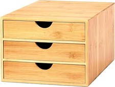 3 Drawer Bamboo Home Office