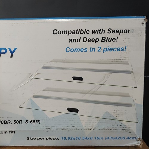 H2pro glass canopy - glass, 2piece