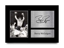 Barry McGuigan Signed Printed