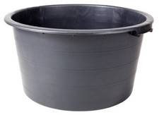 45L ROUND HORSE WATER TROUGH Equine Stable Horses Feed Water Bucket Garden