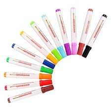  12 Pcs Interactive Whiteboard Pen Children's Watercolor Colored Erasable Pens