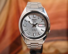 Seiko 5 SNXS73 Automatic Watch 37mm Stainless Steel Silver Dial