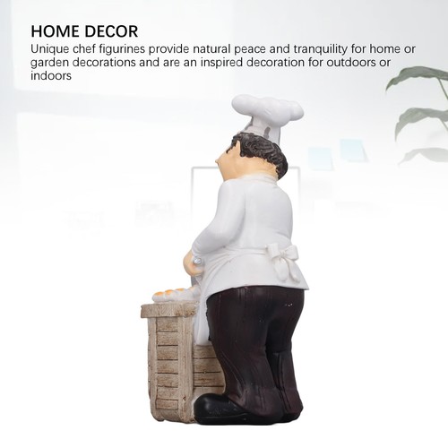 Resin chef ornament decorative - resin,