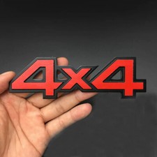 1x Metal Chrome 4x4 Car Rear