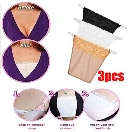 3pcs white black beige - white, cami