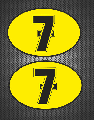 Barry sheene number decals - sheene, x