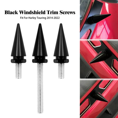 Black spike windscreen - 3x,