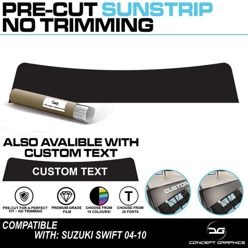 Pre cut sunstrip - pre,