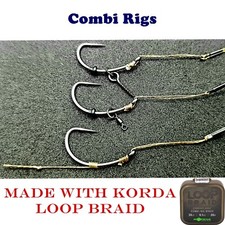 3 Danny Fairbrass Combi Rigs Korda Loop Braid Ready Tied Carp Rigs  Boom  Hair
