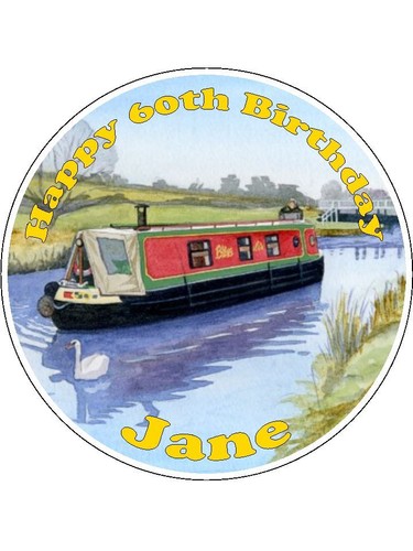 Personalised canal boat barge