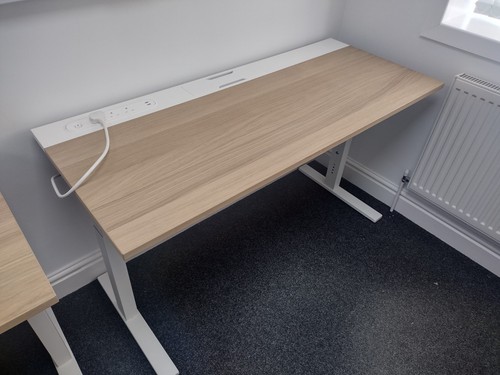 Ikea mittzon desk with power - desk,