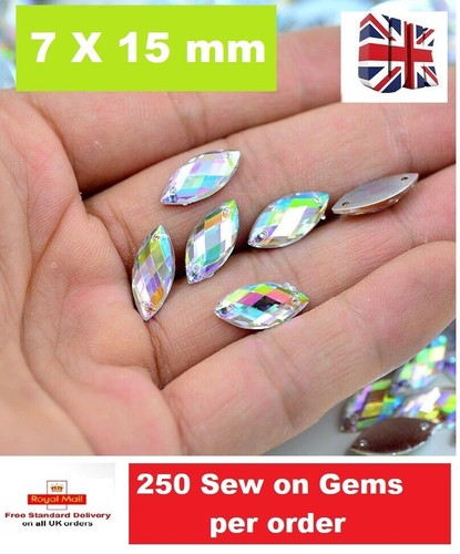 50x clear flat back faceted - back,