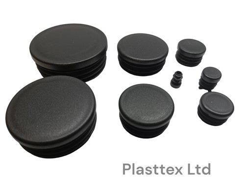 Round plastic black blanking - black,