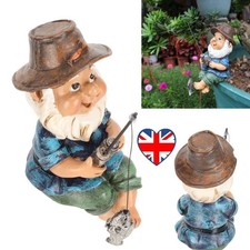 Resin Fishing Gnome Statue