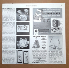 1959 POLLY SHORROCK Wooden DOLLS Mag. AD~Marblehead MA~AMERICAN STUDIO/La Crosse