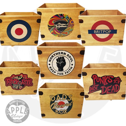 Retro record box - retro,