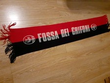 VINTAGE FOSSA DEI GRIFONI GENOA ULTRAS SCARF. 1980s CLOTH