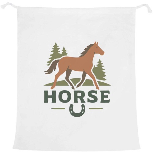Wild horse running laundry - 'wild,