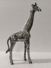 Metal Giraffe Sculpture Shelf Table Top Figurine Statue 13 inches