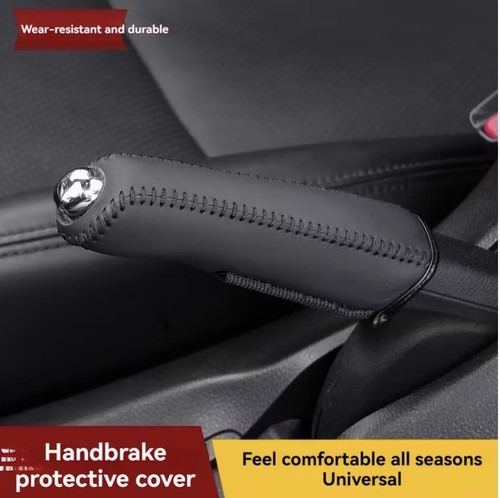 Faux leather handbrake cover - faux,