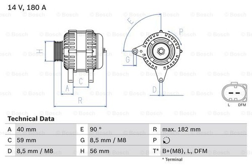 Alternator for beetle bora - for,