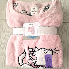 PRIMARK FLEECE PYJAMA DISNEY MARIE ARISTOCATS WOMEN COSY WARM PJs BNWT SIZE XL