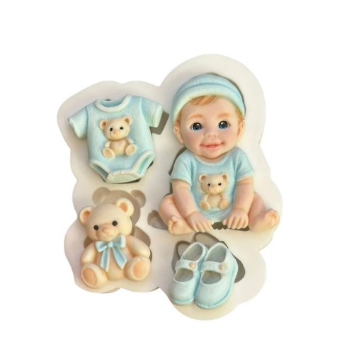 Silicone mould baby - mould, shower