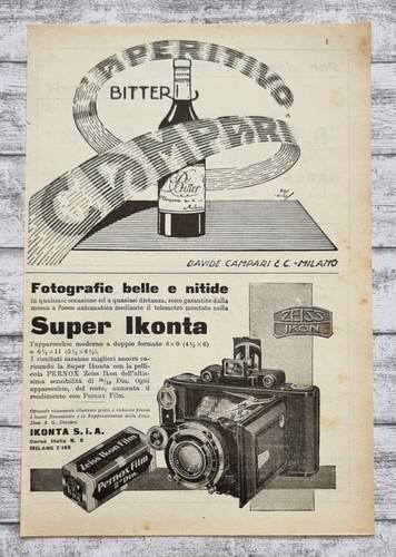 1933 bitter campari super - bitter,