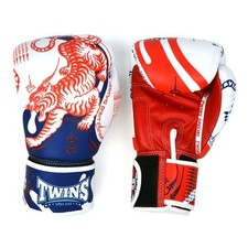 Twins Special Yant Leather Muay Thai Boxing Gloves FBGVL4-67 White