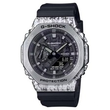 G-Shock GM2100 Camouflage Black & Silver Mens Fashion Stylish Casual Sport Watch