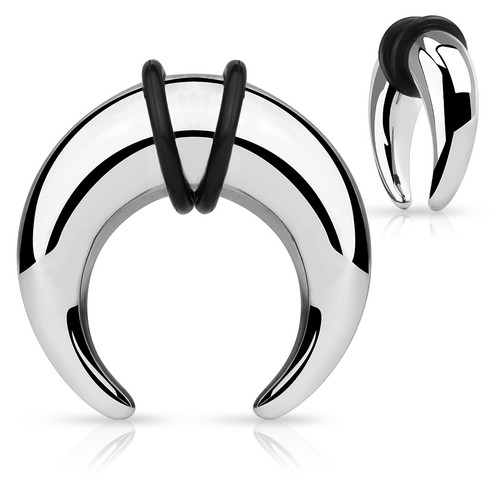 Steel crescent curved tapers - steel,