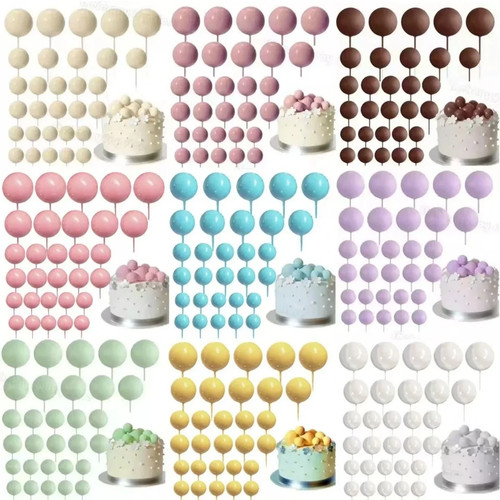 Pcs ball cake topper - 20,