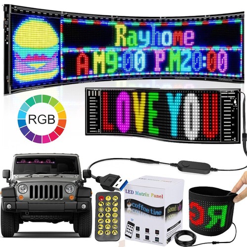 Car rgb led - sign, scrolling