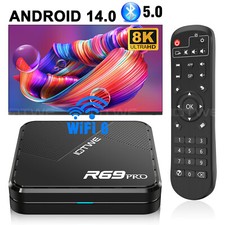 2025 Android14 PLUS Smart TV BOX 128G 8K 2.4G/5G WIFI6 Media Player Octa Core