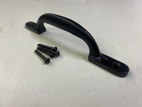 Black door pull handle - door,