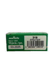 Murata (Sony) 319/SR527SW Watch Batteries 1.55V Button Cells Silver Oxide