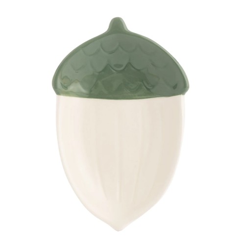 Spoon rest ceramic acorn - rest,