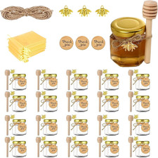 20 Pack Mini Honey Jars, 1.5