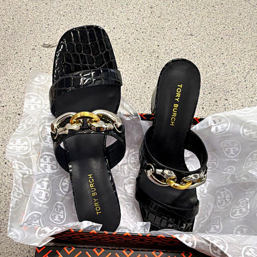 Tory burch black croc - burch,