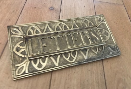 Superb brass letterbox - letterbox, very