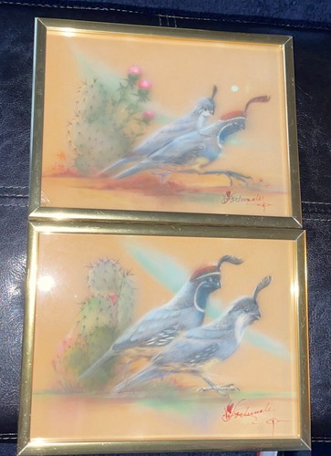Gambel quail original pastel - gambel,