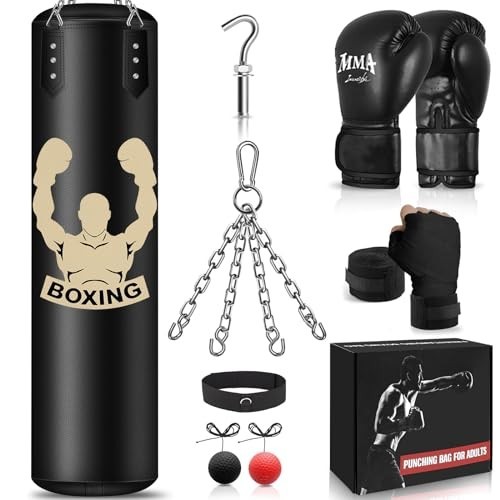 Heavy punch bag - heavy, set