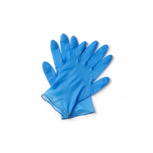 Blue vinyl disposable gloves - vinyl,