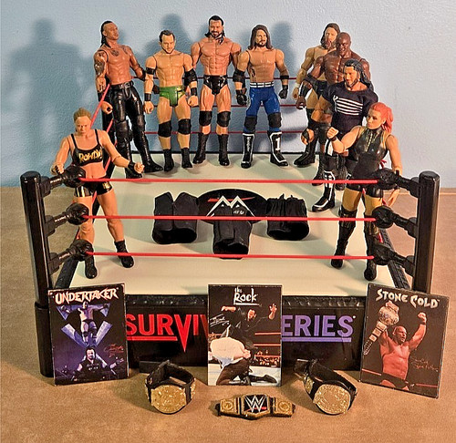 Lot wwe wwf inch action - of, 9