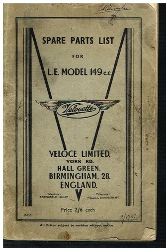 Velocette mk1 - velocette, le