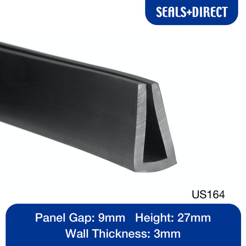 Rubber square channel - u,